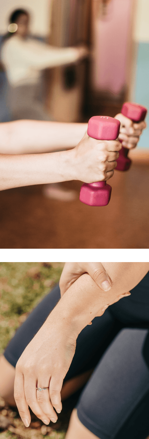 holding weights and wrist pain
