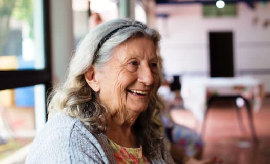 woman smiling