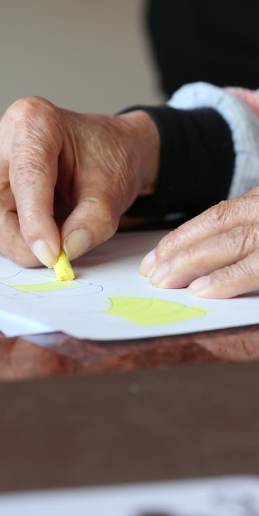 elderly person coloring