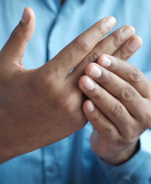 massaging hand