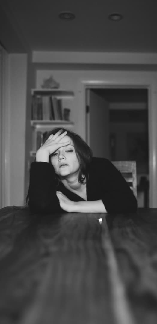 woman with headache